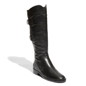 Sanzia Journey Adjustable Calf Boot Extra Wide black leather women’s size 8.5